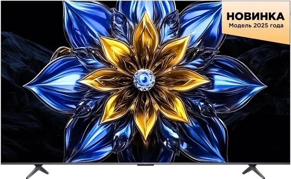 75" Телевизор TCL T8C, 4K UHD, QLED, 120 Гц, HDR, черный (EAC)