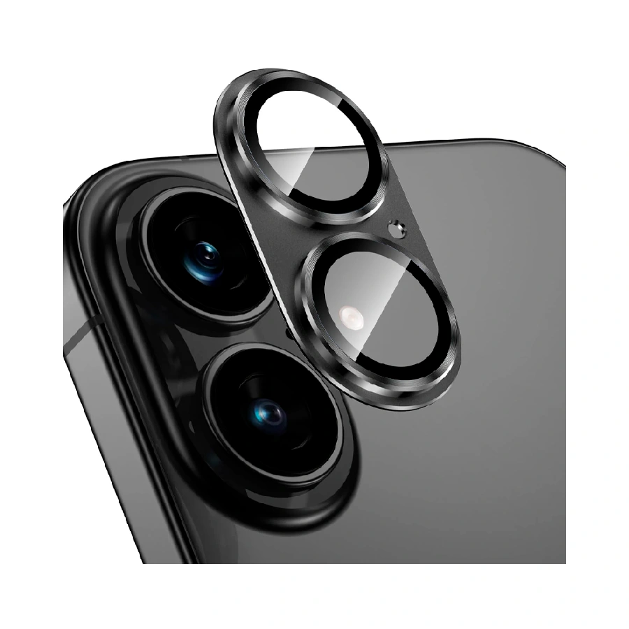 Защитное стекло на модуль камеры WIWU Armor Deck Lens Protector совместимое с iPhone 17 Black (черное)