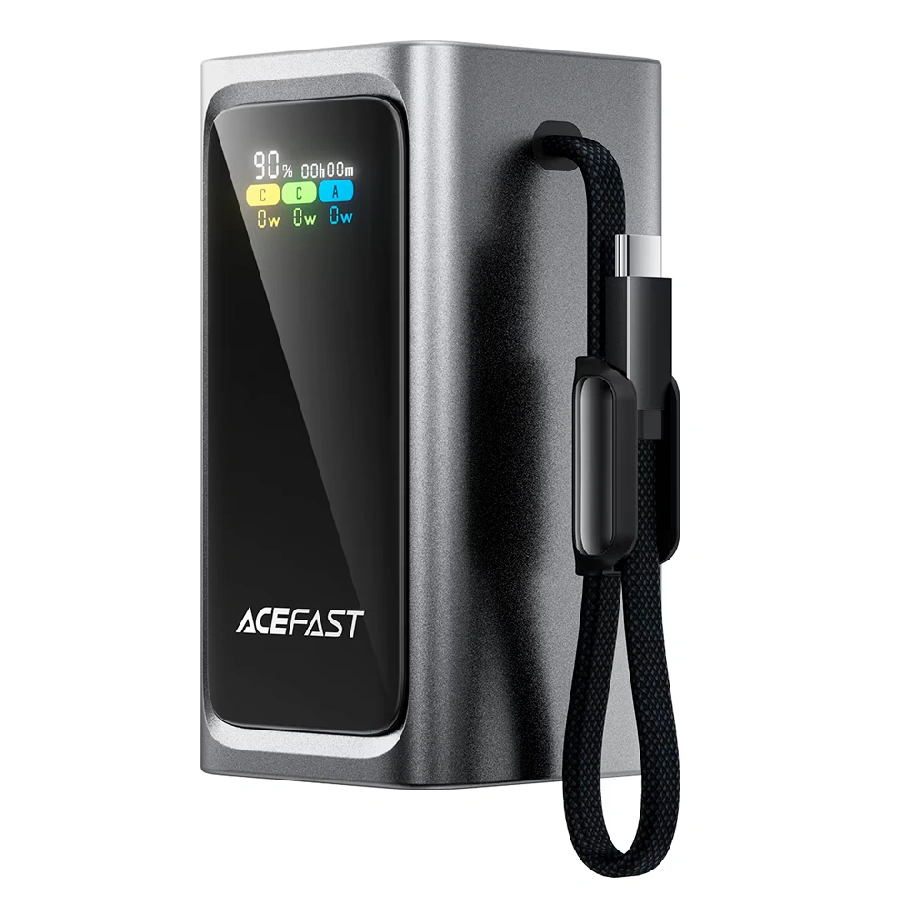 Внешний аккумулятор ACEFAST M33 20000 mАh 100w с кабелем Type-C Blue (черный)