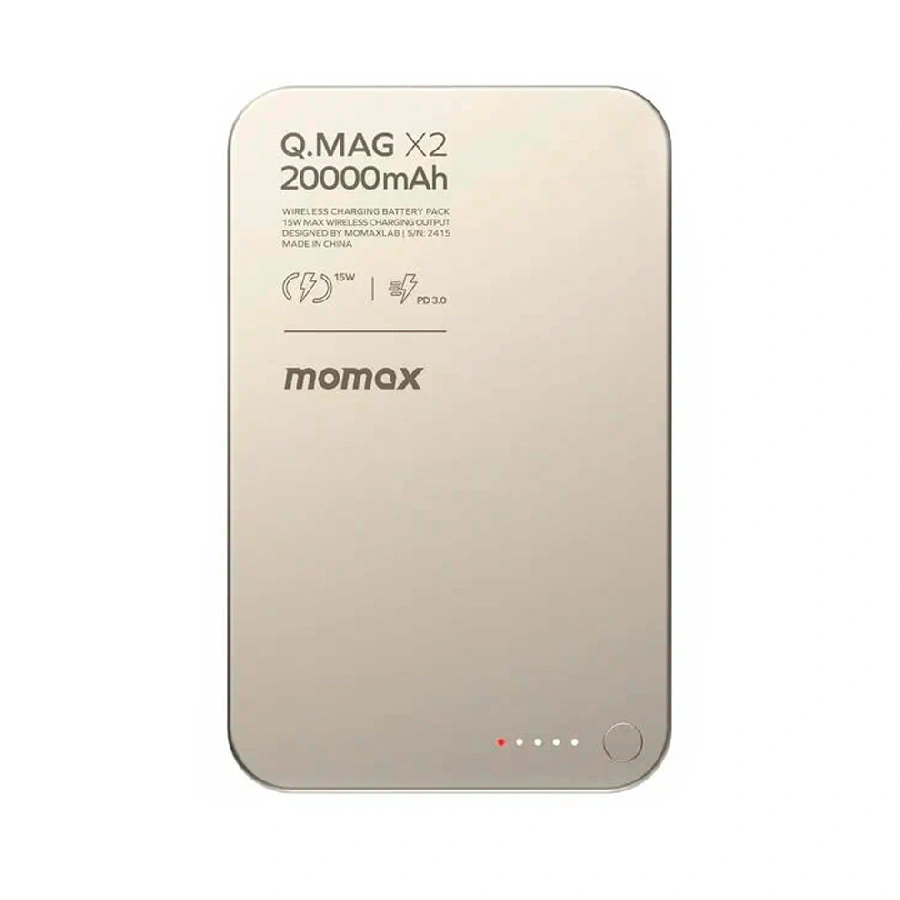 Внешний аккумулятор Momax Q.Pass2 с MagSafe 10000 mAh 25w титановый CCC