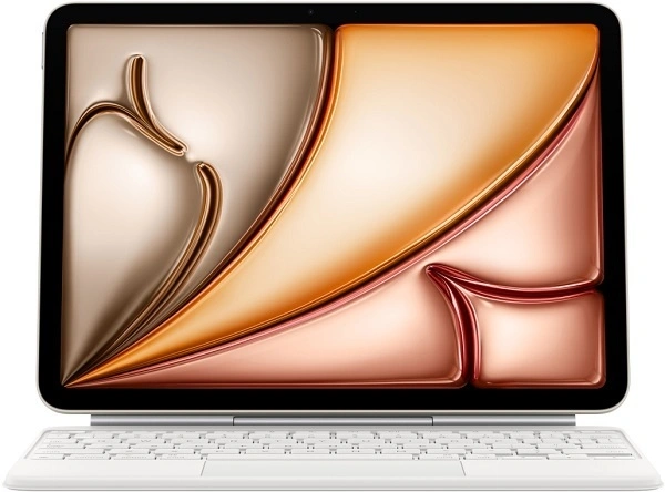 Чехол-клавиатура Apple Magic Keyboard MDFW4 совместимая с iPad Air 13 (2025) (русская гравировка) белая