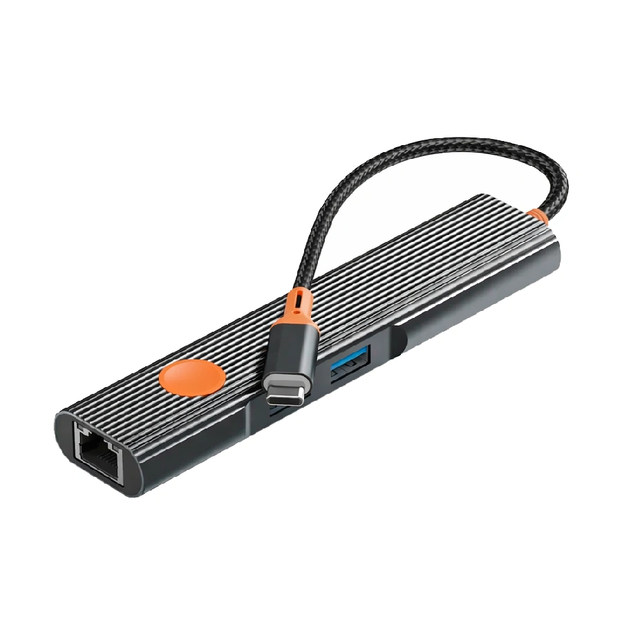 USB-концентратор Wiwu 5 in 1 PD100W + HDMI