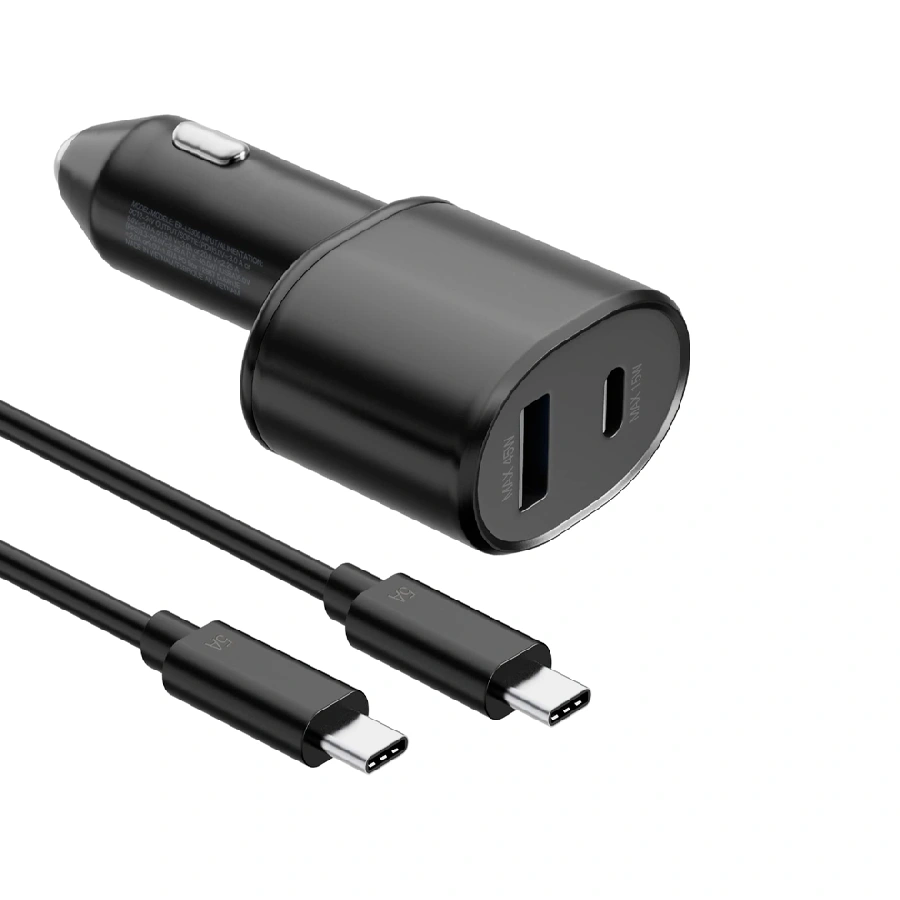 Автомобильное зарядное устройство Samsung Super Fast Charging 2.0 + кабель Type-C (45W&15W) черное LB