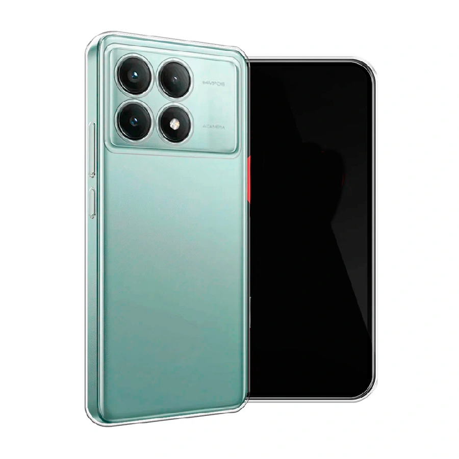 Силиконовая накладка Partner совместимая с ПОКО X6 Pro прозрачная