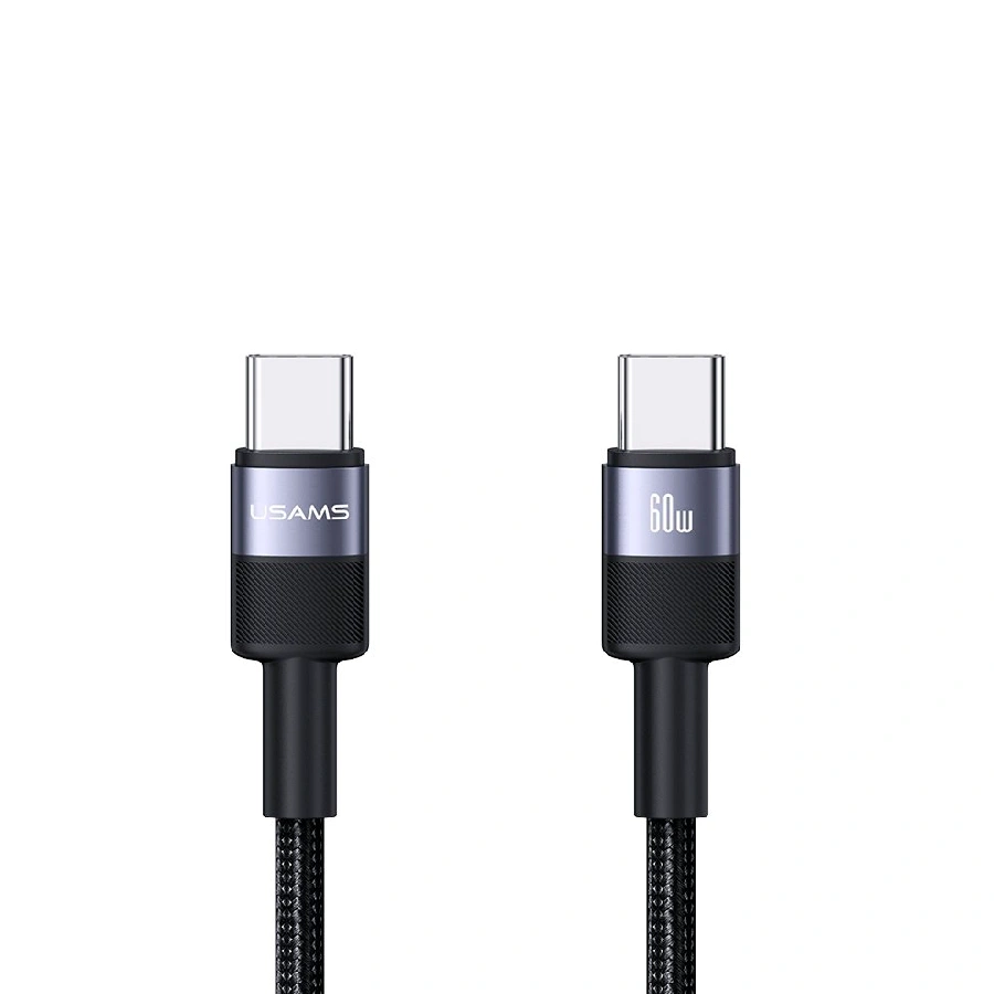 Кабель Usams Type-C/Type-C (SJ724) 1м 60W черный