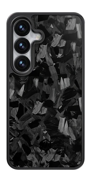 Кевларовая накладка Monocarbon Case с MagSafe совместимая с Samsung Galaxy S26 черная