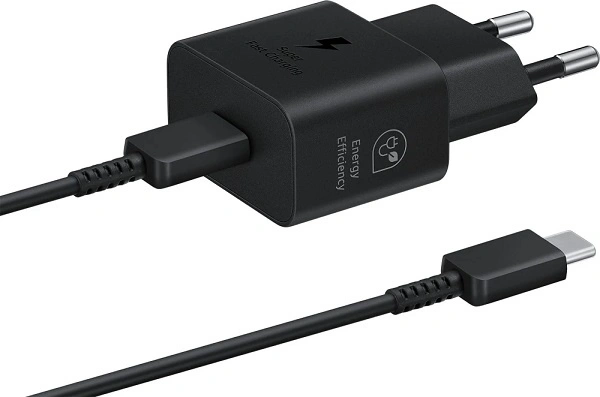 Сетевое зарядное устройство + кабель Type-C/Type-C Samsung (EP-T2510XBEGEU) Type-C 25W черное LB