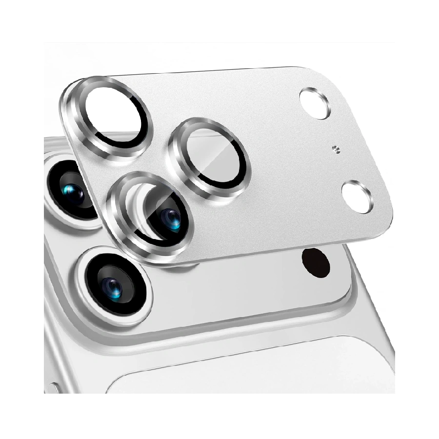 Защитное стекло на модуль камеры WIWU Armor Deck Lens Protector совместимое с iPhone 17 Pro Max Silver (серебро)