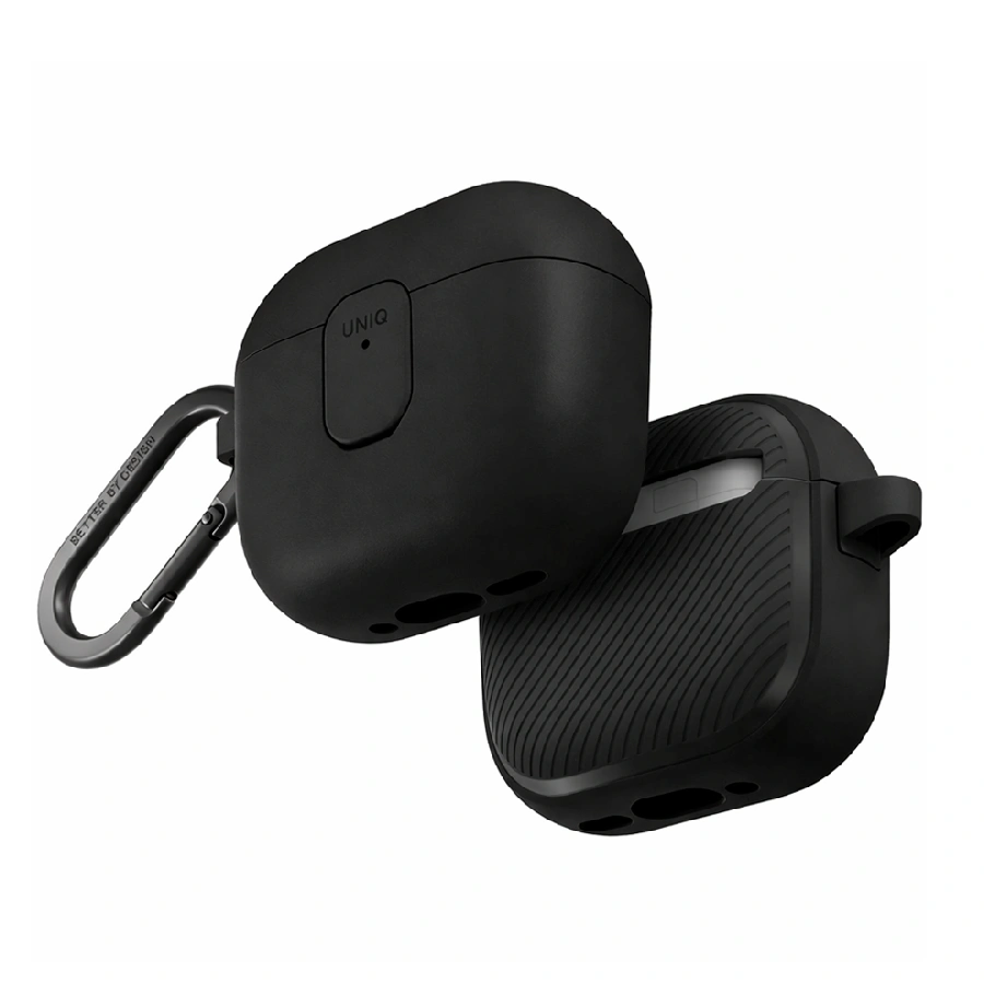 Пластиковый чехол Uniq Clyde совместимый с AirPods 4 черный