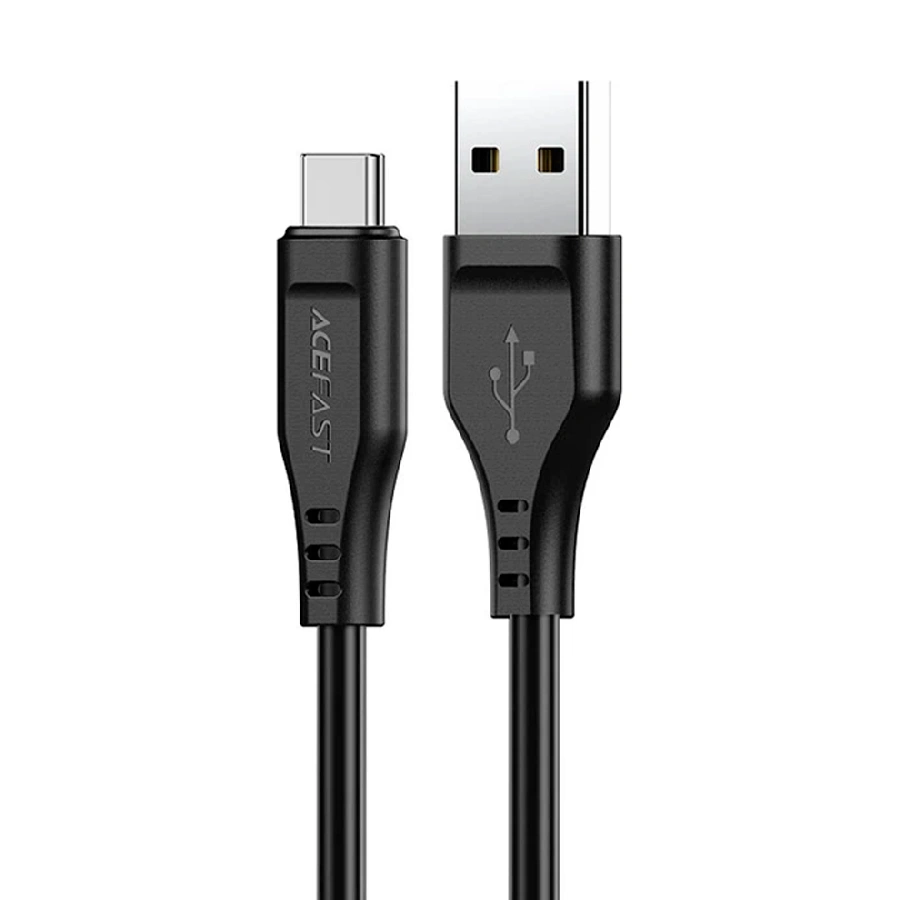 Кабель AceFast USB/Type-C (C3-04) нейлон 3A 1.2м черный