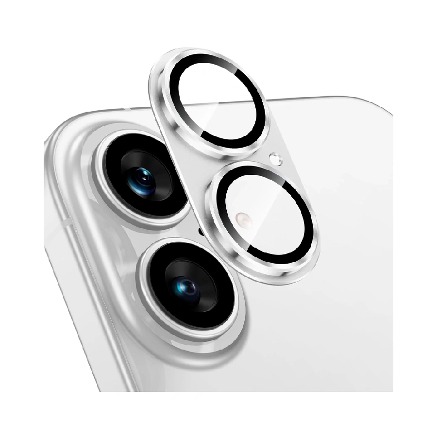 Защитное стекло на модуль камеры WIWU Armor Deck Lens Protector совместимое с iPhone 17 Silver (серебро)