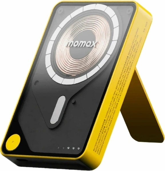 Внешний аккумулятор Momax X Pro+ с MagSafe 10000 mAh желтый