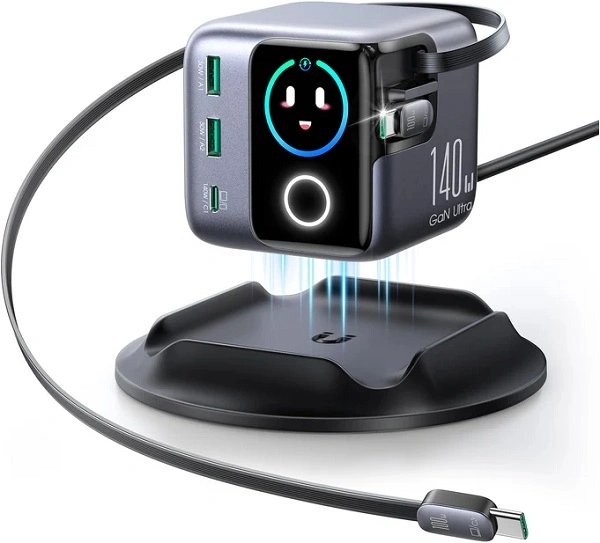 Сетевая зарядная станция Joyroom (JR-TRD01) 5-Potr 140W серая