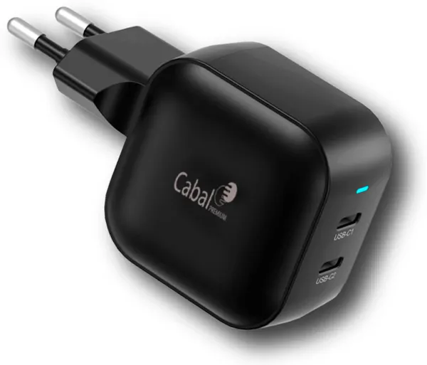 Сетевой блок Cabal Premium CP-TCH-481-2 48W (2*USB-C) PD series черный