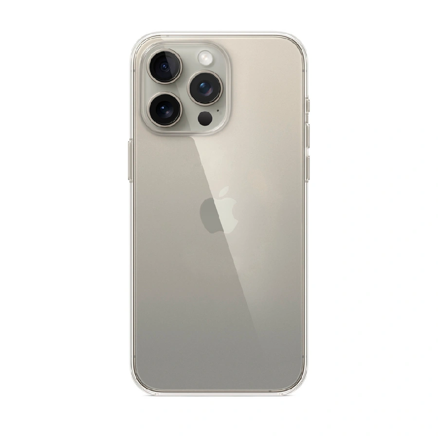Силиконовая накладка Partner совместимая с iPhone 15 Pro Max прозрачная