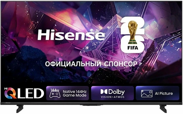 75" Телевизор Hisense 75E7S PRO (2026), 4K UHD, QLED, 144 Гц, черный (EAC)