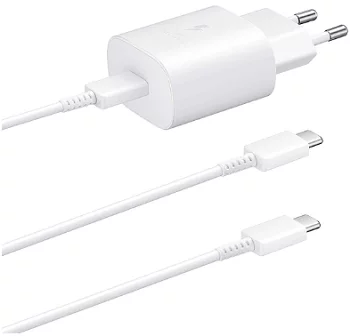 Сетевое зарядное устройство + кабель Samsung 45W Type-C/Type-C (EP-T4511XWEGEU) белый LB
